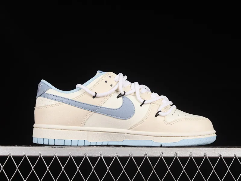 All Categories Nk SB Dunk Series Nk SB Dunk Low Low-top Sneakers Nk Dunk Low Summer Feeling Sea Salt Milk Ice Customized Deconstructed Strap Casual Sneakers DD1503-123